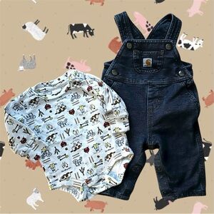 Carhartt Bodysuit & Overalls Set